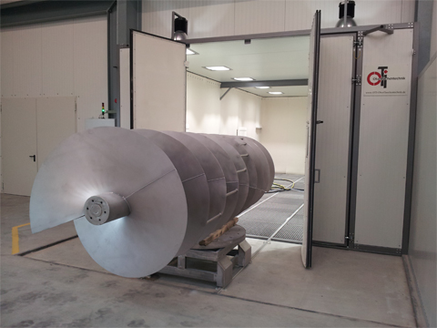 Strahlanlage (Glasperlen) - Edelstahlteile bis 9,5 m Länge - für ein sauberes Finish