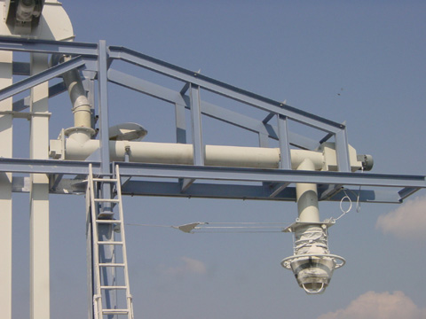 Loading screw for cereals